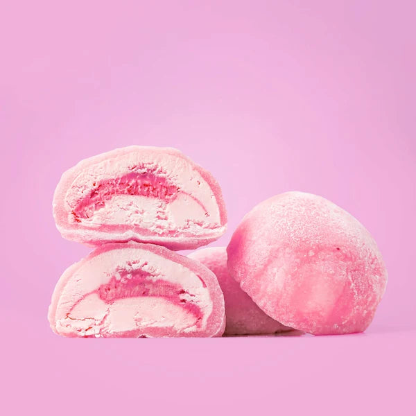 Raspberries Moch Ice Cream